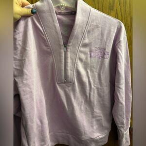 Light Purple Half-Zip Top